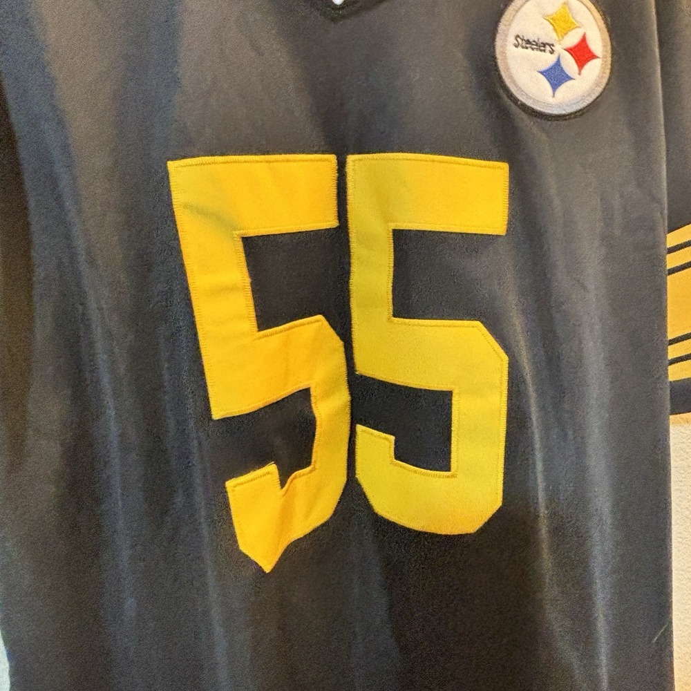 NFL Devin Bush Jr #55 Pittsburgh Steelers Black Jersey Shirt Nike Size XL Clean - Picture 12 of 13